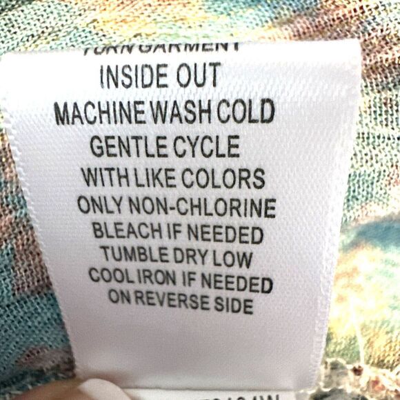 Farmers Market Blouse Women's L Pull Over Crochet Lace and Metallic Gold Y2K - Picture 4 of 11